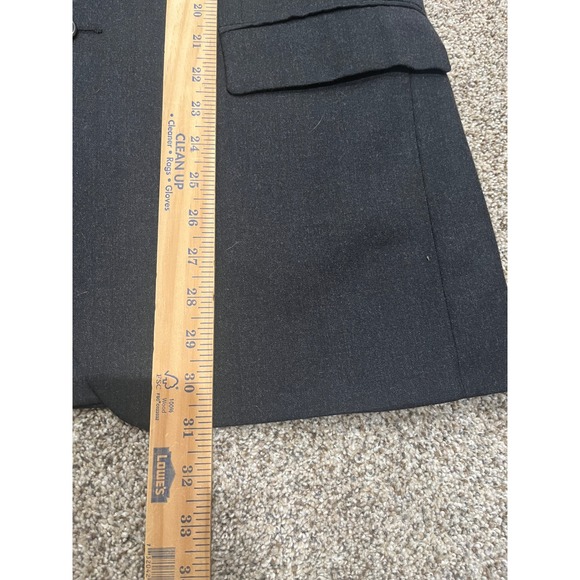 Lauren Ralph Lauren Wool Cashmere Blazer Charcoal Grey Sport Coat Made in Canada - Picture 8 of 11